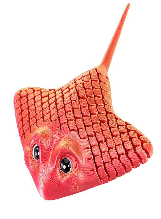 YOUNEEDFUL 3D Printing Devilfish Cute Devilfish,3D Printed Toys,Desktop pet Toy Gifts and Home Decorations (Laser red) - Image 1